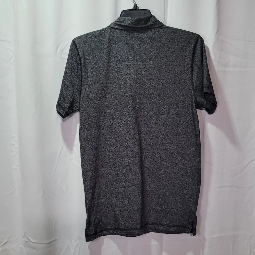 Rugby University Men's Gray Short Sleeve Polo Shirt Comfort Fit Size Small EUC - Picture 4 of 6